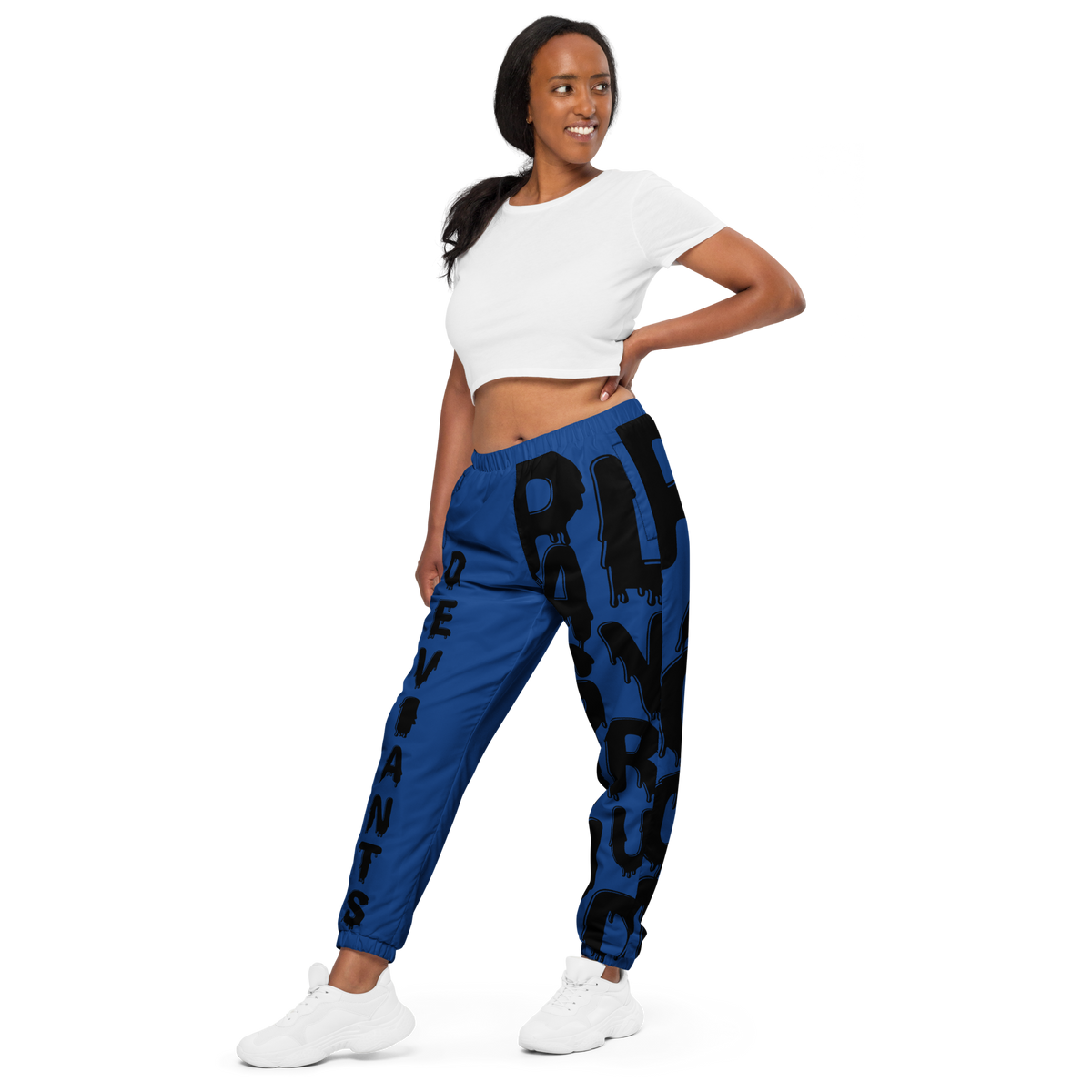 Deviant's Playground Unisex Track Pants - Dark Cerulean
